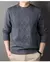 2024 inverno de pelúcia camisola de malha masculina em torno do pescoço fundo - loja online