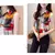 Imagem do Cardigan casual solto para as mulheres, camisa sem mangas chiffon, tops impresso