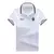 Camisa polo de manga curta bordada casual masculina, blusa de cor sólida, moda na internet