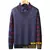 Suéter de malha de pelúcia masculino, roupa interior quente, pulôver casual v - Irislandia Variedades