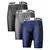 3 pçs/lote malha roupa interior masculina sexy quente longo boxer shorts mascul na internet