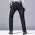 Novos homens clássicos jeans jean homme pantalones hombre mannen macio preto bi - Irislandia Variedades
