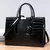 Bolsa luxuosa com padrão de crocodilo, bolsa de ombro feminina de grande capaci