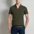 Imagem do Camisa Henley slim fit masculina, camiseta de algodão, manga curta, jogger casu