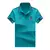Camisa polo de manga curta bordada casual masculina, blusa de cor sólida, moda - Irislandia Variedades