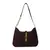 Bolsa de axilas de couro PU para mulheres, Bolsa pequena com zíper, Casual Hobo