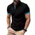 Camisa polo de manga curta masculina, camiseta estampada, lapela, passeio, grand - loja online