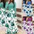 2023 estilo europeu e americano floral impressão cor combinando vestido de mang - comprar online