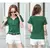 Camiseta de manga curta para as mulheres, algodão, sólido, solto, casual, hara