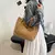 Bolsa tote de veludo da moda, bolsa de ombro de cor sólida, bolsa casual femini - Irislandia Variedades