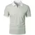 Camisa polo de manga curta monocromática masculina, camisola de lapela, tops le