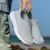 Tênis de malha grosso casual masculino, sapatos ocos, sapatos repetidos, tênis