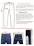 Imagem do Calça jeans espessa e elástico masculina, tecnologia lavada, calça durável,