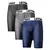 Boxers de malha de seda de gelo masculino, roupa interior de passeio, calcinha c