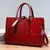 Imagem do Bolsa luxuosa com padrão de crocodilo, bolsa de ombro feminina de grande capaci