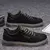 Sapatilhas de couro vulcanizado impermeáveis masculinas, sapatos casuais confor - loja online