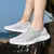 Tênis de malha grosso casual masculino, sapatos ocos, sapatos repetidos, tênis na internet