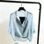 Camisa leopardo chiffon para as mulheres, blusa casual, roupas sexy listrada, me - comprar online