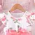 Vestido com babados para crianças, tule floral, princesa fofa, vestidos formais - loja online