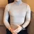 Imagem do Inverno alto pescoço grosso quente camisola masculina gola alta marca dos homen