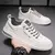 Sapatilhas de couro vulcanizado impermeáveis masculinas, sapatos casuais confor na internet
