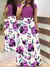 2023 estilo europeu e americano floral impressão cor combinando vestido de mang - comprar online
