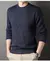2024 inverno de pelúcia camisola de malha masculina em torno do pescoço fundo