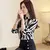 Blusa chiffon listrada para mulheres, camisa manga longa, roupas de escritório, - comprar online