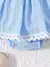 Babados Manga Longa para Bebê Menina Vestido de Algodão, Headwear, Conjunto de - Irislandia Variedades