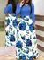 2023 estilo europeu e americano floral impressão cor combinando vestido de mang - comprar online