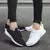 Mulheres sapatos casuais moda trabalho e andando malha sapatos planos tênis fem na internet