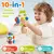 Bebê ocupado placa cubo montessori brinquedos sensoriais para atividades de apr - Irislandia Variedades