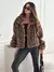Elegante e personalizado novo outono e inverno leopardo impressão lapela jaquet - loja online