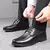 Sapatilhas de pele formal masculina, sapatos casuais, sociais, tendência elegan - loja online