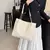 Bolsa tote de veludo da moda, bolsa de ombro de cor sólida, bolsa casual femini na internet