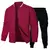 Conjunto de calças bomber masculinas varsity, camisolas casuais, chapéu despor na internet
