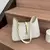 Bolsa de axilas de couro PU para mulheres, Bolsa pequena com zíper, Casual Hobo - Irislandia Variedades