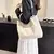 Bolsa tote de veludo da moda, bolsa de ombro de cor sólida, bolsa casual femini - comprar online