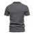 Camisa Henley slim fit masculina, camiseta de algodão, manga curta, jogger casu - loja online