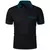 Camiseta de manga curta masculina, polo de cor sólida com bolsos, passeio, solt