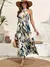 Vestido de férias plus size do presságio, casual, estampa floral, maxi vestido - comprar online