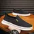 Novos sapatos de lona masculinos na moda versátil apartamentos confortáveis sa - loja online