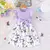 Vestido de princesa floral com manga babada para crianças, vestidos formais com