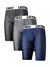 3 pçs/lote malha roupa interior masculina sexy quente longo boxer shorts mascul - Irislandia Variedades
