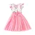 Vestido com babados para crianças, tule floral, princesa fofa, vestidos formais - comprar online