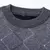 Pulôver masculino com gola redonda, underlay de malha com grau de diamante, blu - Irislandia Variedades