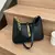 Bolsa de axilas de couro PU para mulheres, Bolsa pequena com zíper, Casual Hobo - loja online