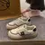 Tênis esportivos leves para mulheres, tênis plano, moda casual, tênis branco,