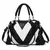 Bolsa de ombro patchwork de couro PU para mulheres, monocromática, bolsa de gri - comprar online