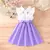 Vestido bordado com babados para crianças, Vestido sem mangas para menina, Vest - loja online